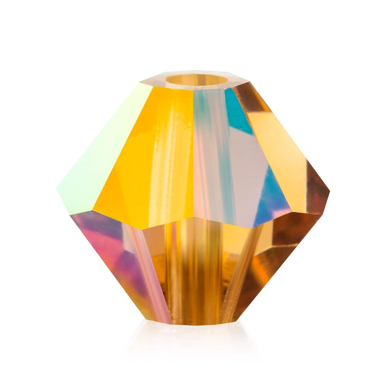 John Bead PRECIOSA 6mm Czech Crystal Bicone Beads, 36ct.